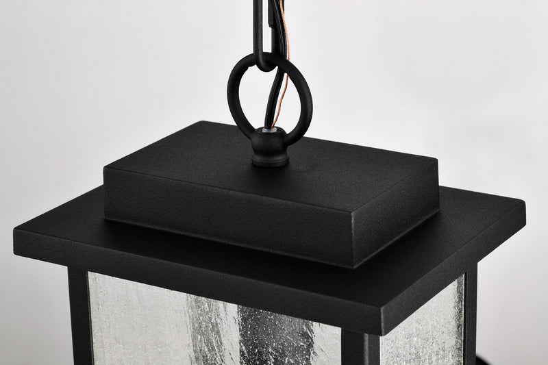 Nuvo Lighting 60-7377 One Light Outdoor Hanging Lantern, Matte Black