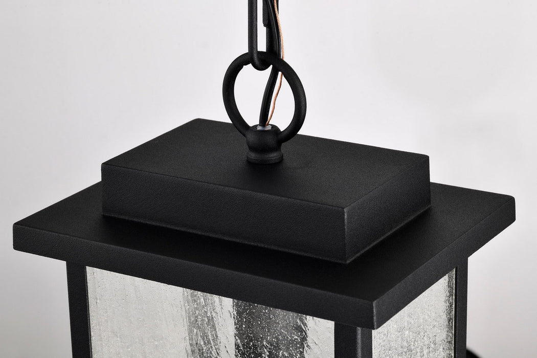 Nuvo Lighting 60-7377 One Light Outdoor Hanging Lantern, Matte Black