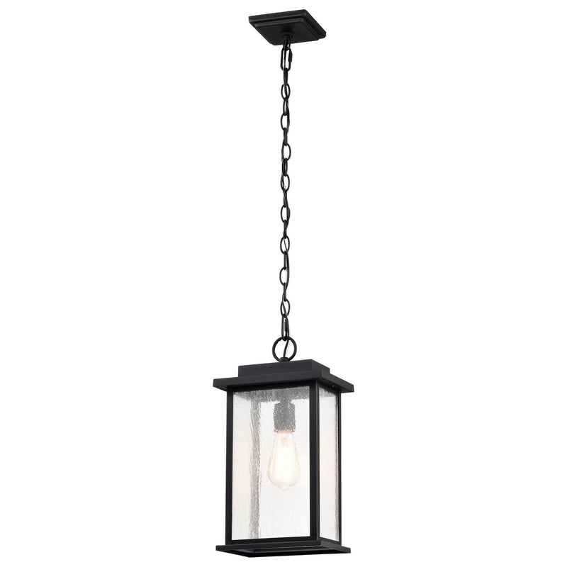 Nuvo Lighting 60-7377 One Light Outdoor Hanging Lantern, Matte Black