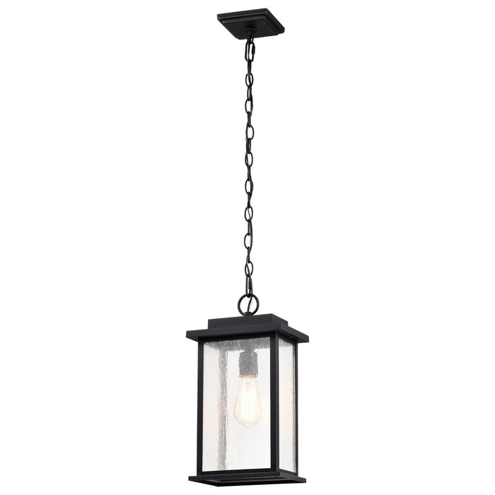 Nuvo Lighting 60-7377 One Light Outdoor Hanging Lantern, Matte Black