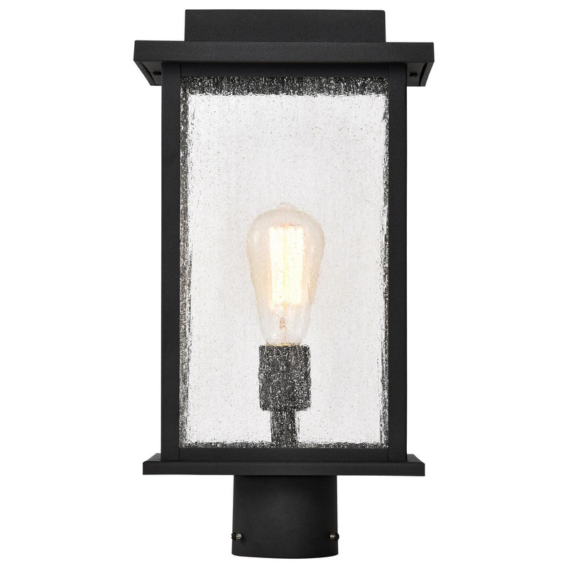 Nuvo Lighting 60-7378 One Light Outdoor Post Lantern, Matte Black