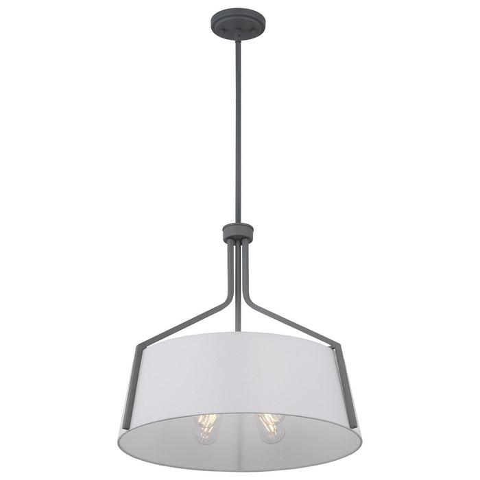 Nuvo Lighting 60-7668 Four Light Pendant, Putty Gray
