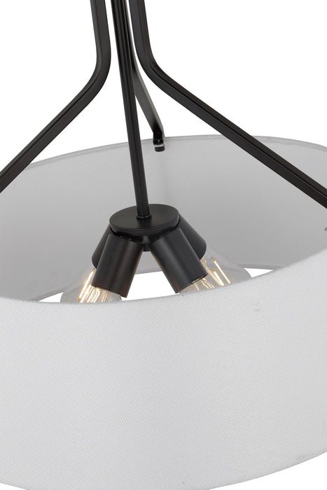 Nuvo Lighting 60-7669 Four Light Pendant, Matte Black