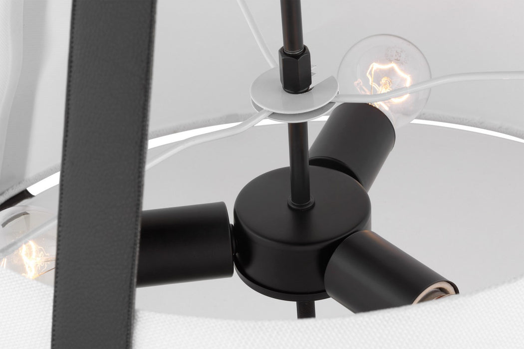 Nuvo Lighting 60-7696 Three Light Pendant, Black