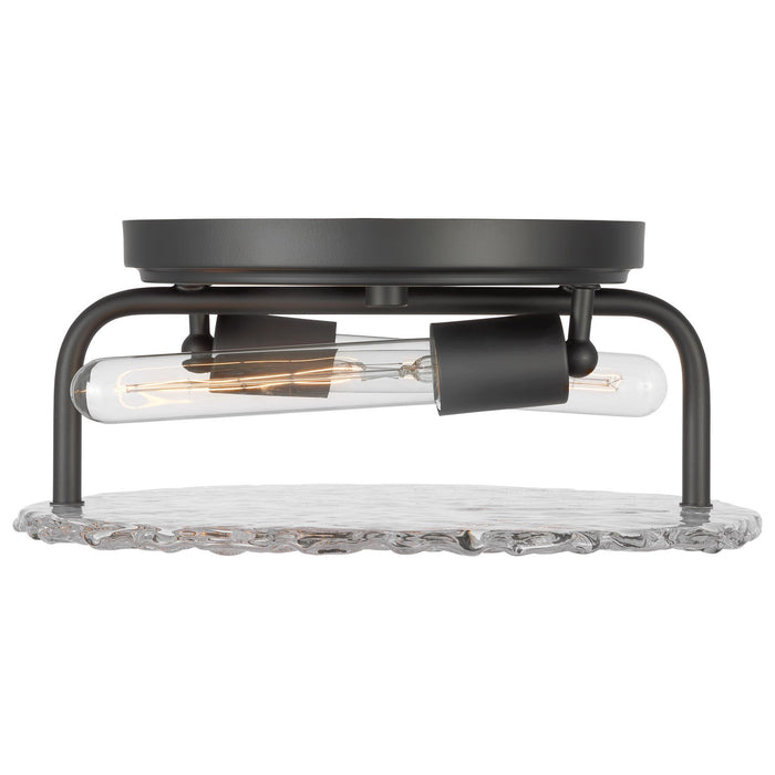 Nuvo Lighting 60-7810 Two Light Flush Mount, Matte Black