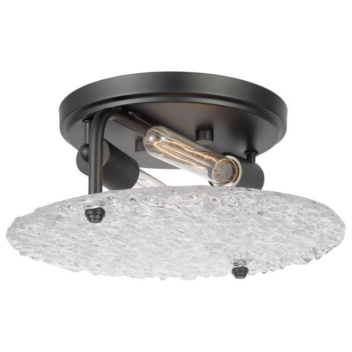 Nuvo Lighting 60-7810 Two Light Flush Mount, Matte Black