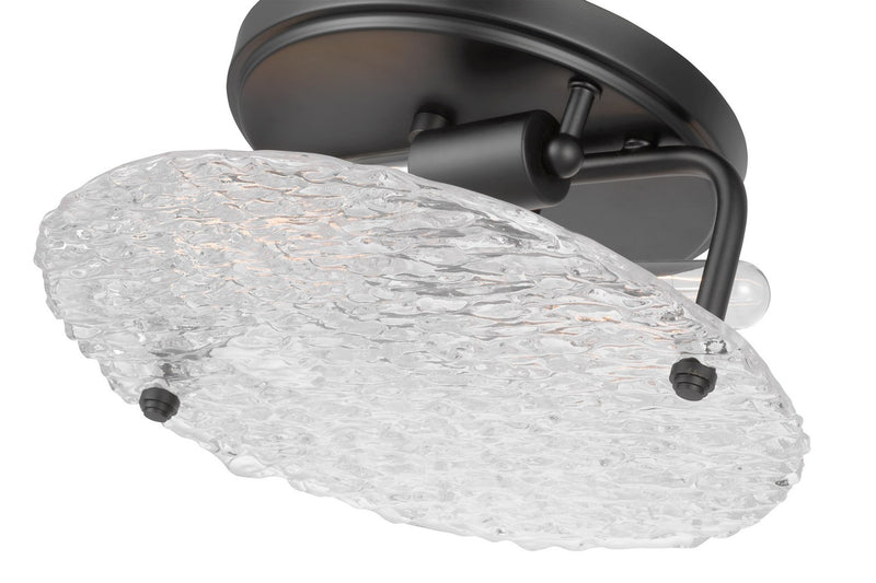 Nuvo Lighting 60-7810 Two Light Flush Mount, Matte Black