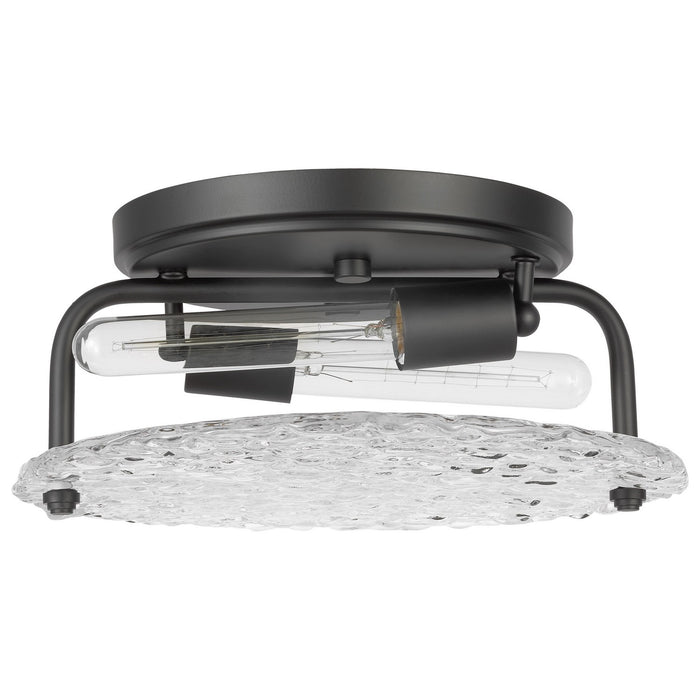 Nuvo Lighting 60-7810 Two Light Flush Mount, Matte Black