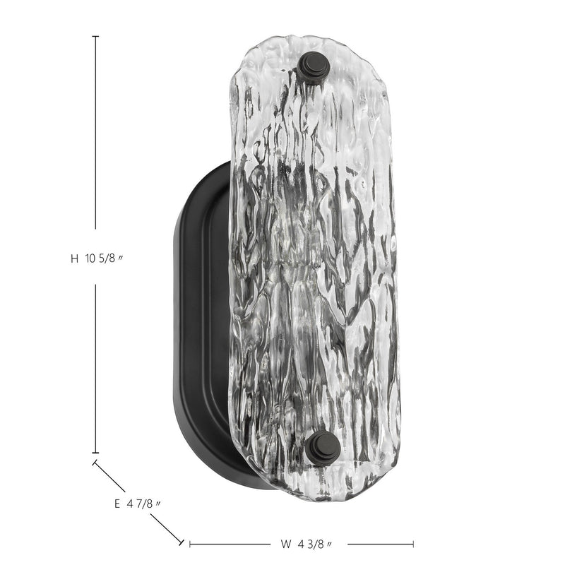 Nuvo Lighting 60-7811 One Light Vanity, Matte Black
