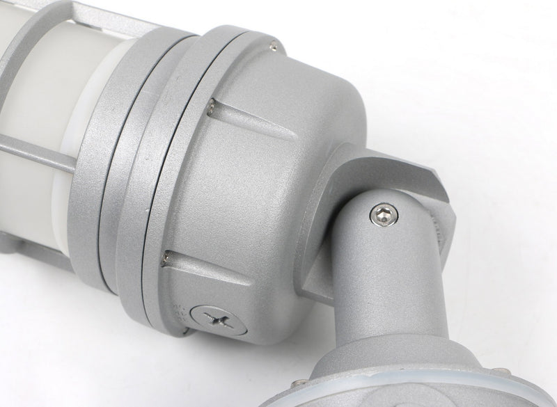 Nuvo Lighting 65-550 LED Adjustable Vapor Tight Fixture, Gray