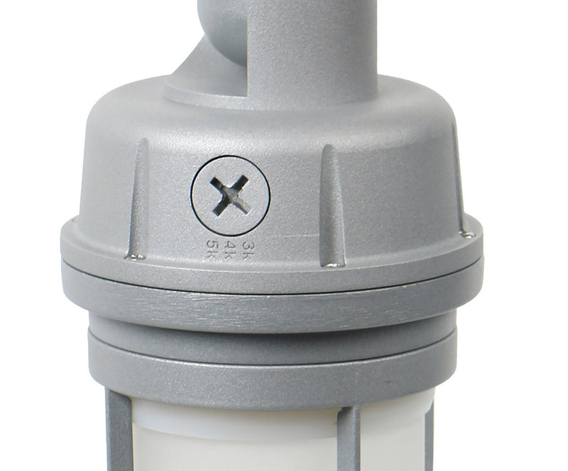 Nuvo Lighting 65-550 LED Adjustable Vapor Tight Fixture, Gray