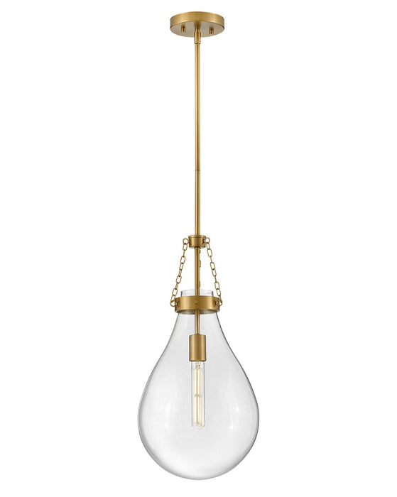 Hinkley 46057LCB LED Pendant, Lacquered Brass