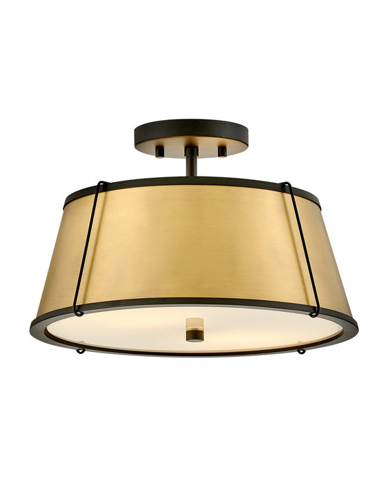 Hinkley 4893BK-LDB LED Semi-Flush Mount, Black