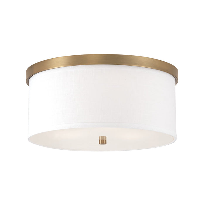 Capital Lighting 2015AD-480 Three Light Flush Mount, Aged Brass