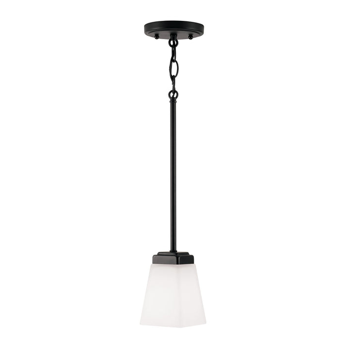Capital Lighting 314411MB-334 One Light Pendant, Matte Black