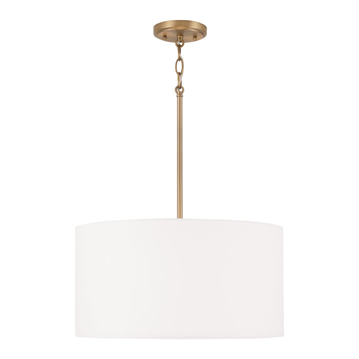 Capital Lighting 314632AD-659 Three Light Pendant, Aged Brass