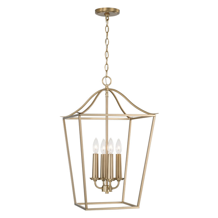 Capital Lighting 550641MA Four Light Foyer, Matte Brass