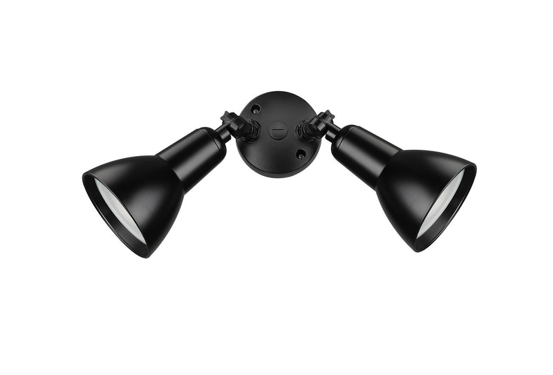 Millennium 17002-PBK Two Light Security Flood Light, Powder Coated Black