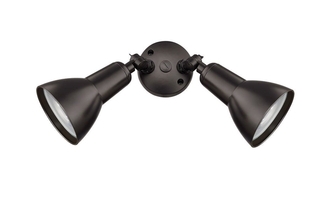 Millennium 17002-PBZ Two Light Security Flood Light, Powder Coated Bronze