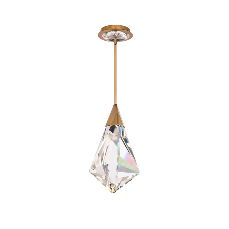 Schonbek Beyond BPD33315-AB LED Mini Pendant, Aged Brass