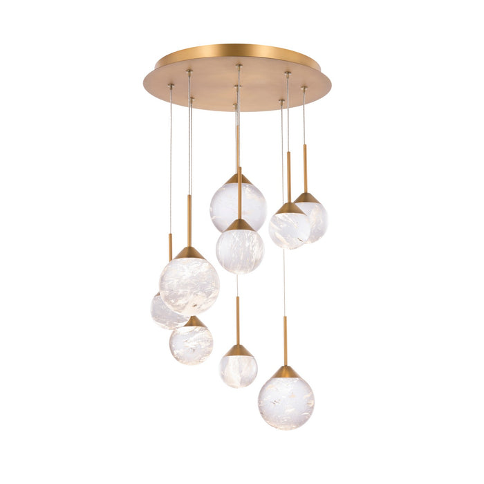 Schonbek Beyond BPD40209-AB LED Pendant, Aged Brass
