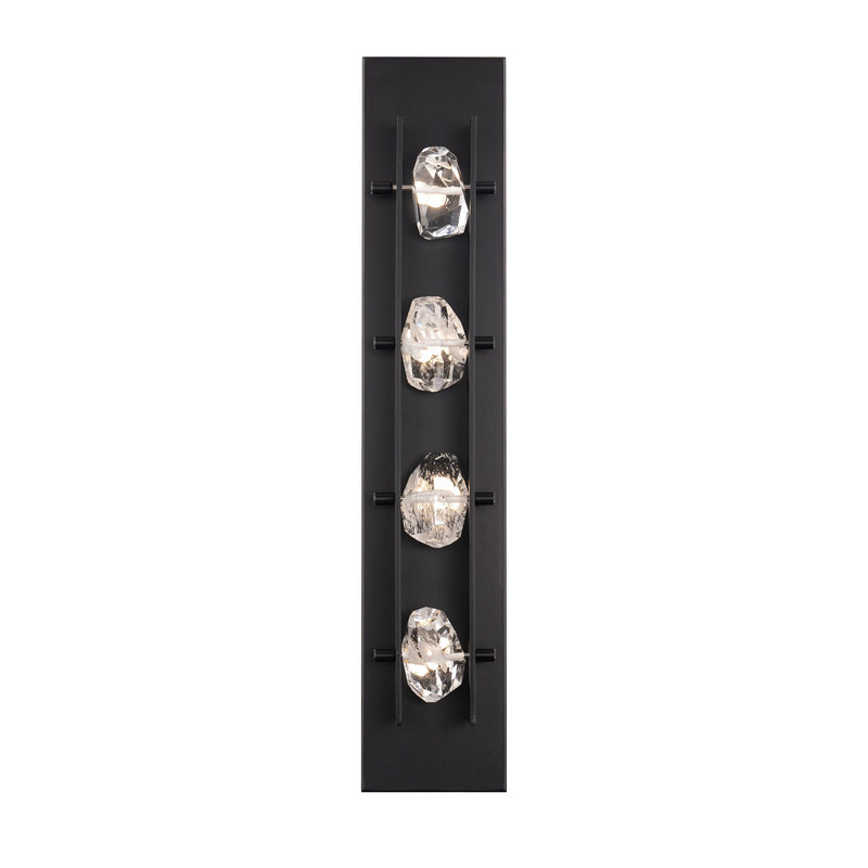 Schonbek Beyond BWSW10328-BK LED Outdoor Wall Sconce, Black