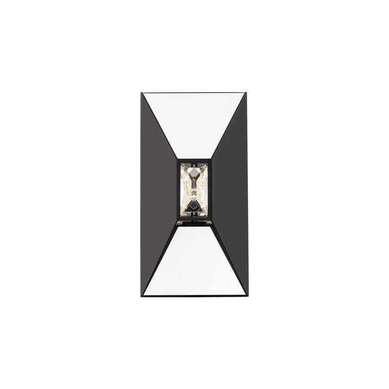 Schonbek Beyond BWSW54312-BK LED Outdoor Wall Sconce, Black
