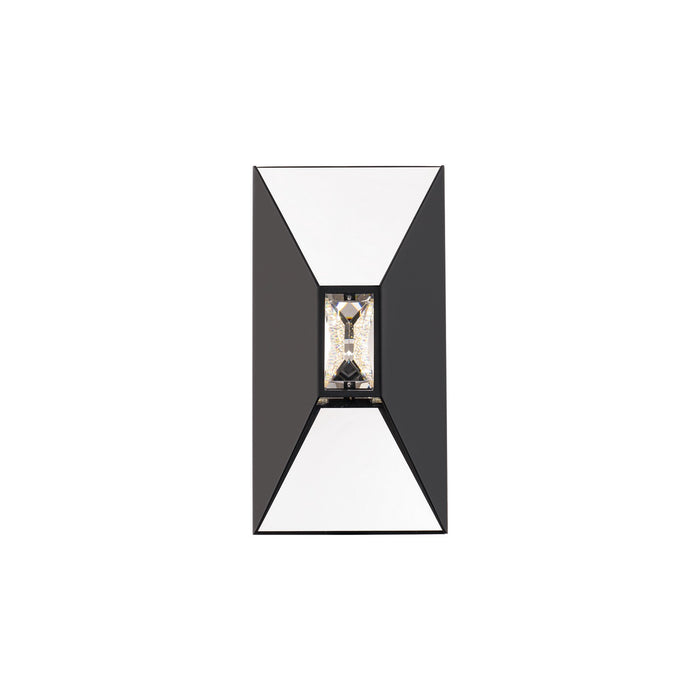 Schonbek Beyond BWSW54312-BK LED Outdoor Wall Sconce, Black