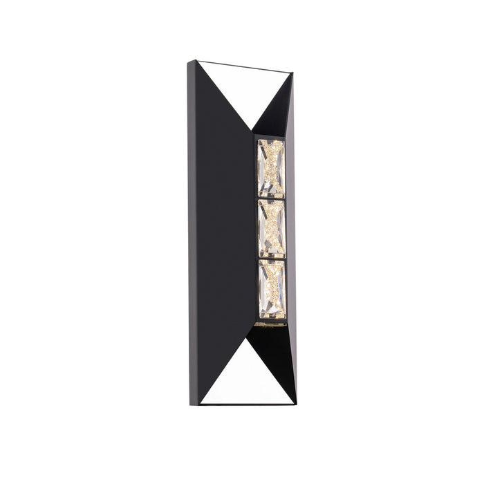 Schonbek Beyond BWSW54318-BK LED Outdoor Wall Sconce, Black