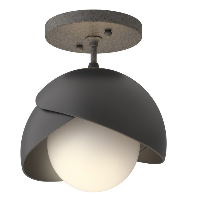 Hubbardton Forge 121377-SKT-20-10-GG0711 One Light Semi-Flush Mount, Natural Iron