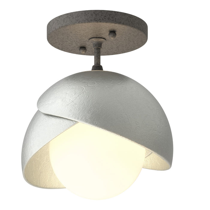 Hubbardton Forge 121377-SKT-20-82-GG0711 One Light Semi-Flush Mount, Natural Iron