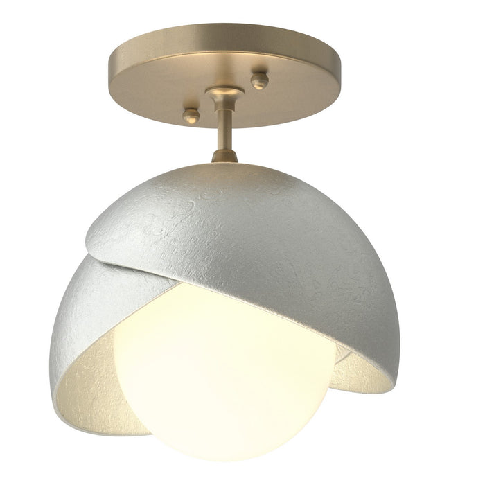 Hubbardton Forge 121377-SKT-84-82-GG0711 One Light Semi-Flush Mount, Soft Gold