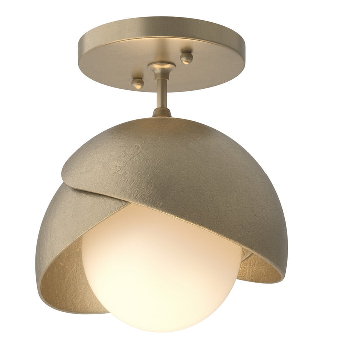 Hubbardton Forge 121377-SKT-84-84-GG0711 One Light Semi-Flush Mount, Soft Gold