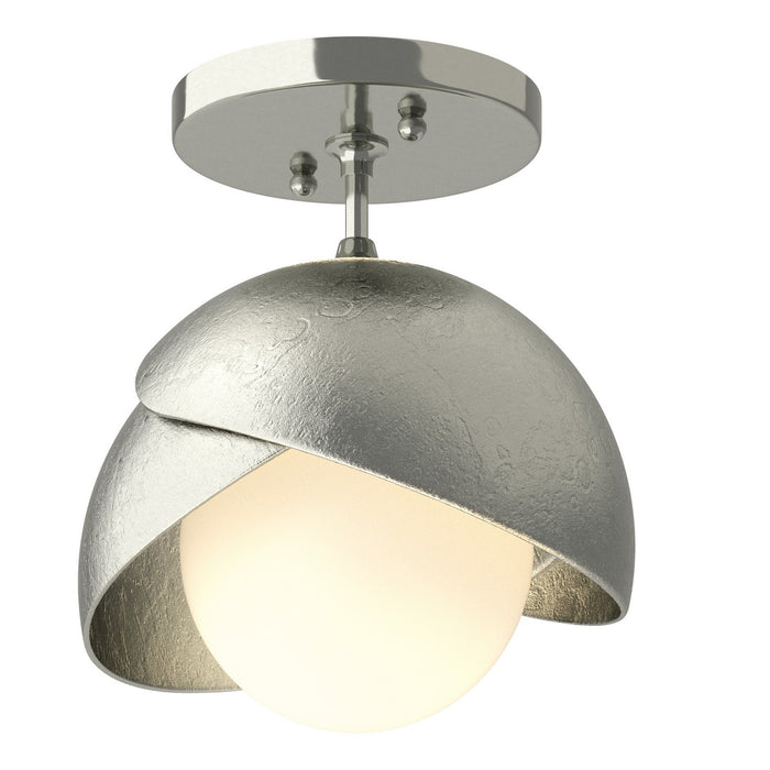 Hubbardton Forge 121377-SKT-85-85-GG0711 One Light Semi-Flush Mount, Sterling
