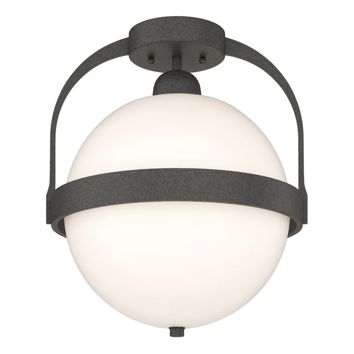 Hubbardton Forge 121380-SKT-20-GG0720 One Light Semi-Flush Mount, Natural Iron