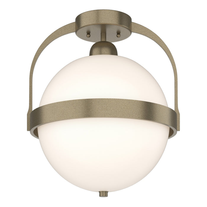Hubbardton Forge 121380-SKT-84-GG0720 One Light Semi-Flush Mount, Soft Gold