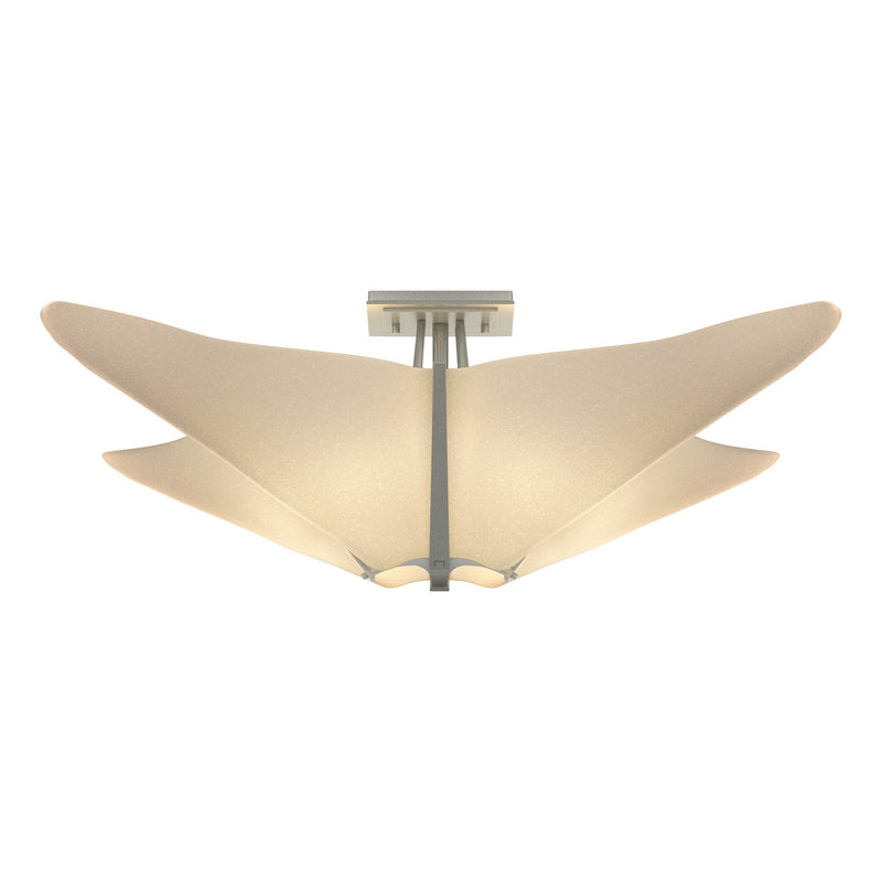 Hubbardton Forge 123305-SKT-82-SH1995 Four Light Semi-Flush Mount, Vintage Platinum