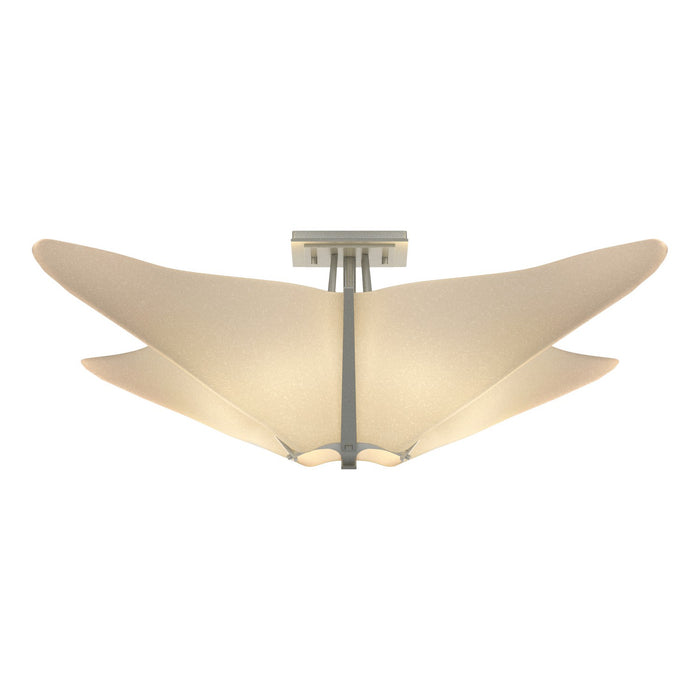 Hubbardton Forge 123305-SKT-82-SH1995 Four Light Semi-Flush Mount, Vintage Platinum