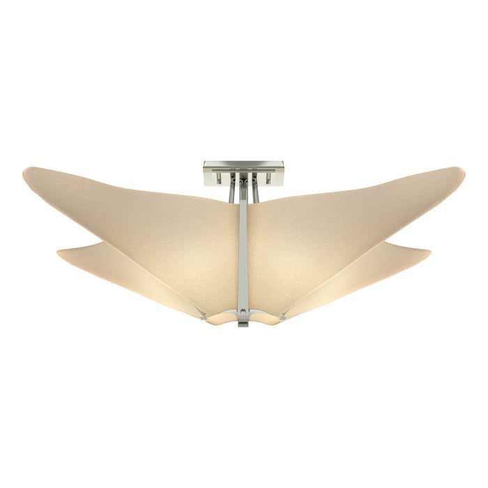 Hubbardton Forge 123305-SKT-85-SH1995 Four Light Semi-Flush Mount, Sterling