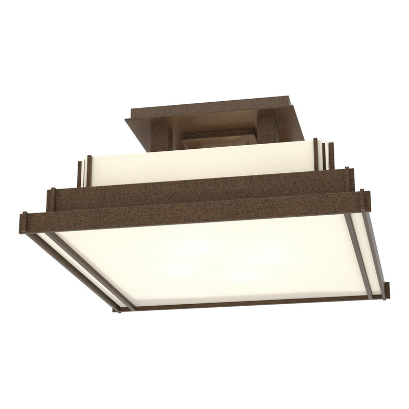 Hubbardton Forge 123705-SKT-05-CC0416 Four Light Semi-Flush Mount, Coastal Bronze