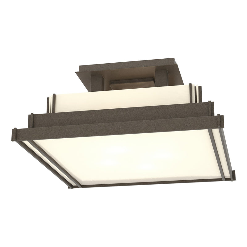 Hubbardton Forge 123705-SKT-07-CC0416 Four Light Semi-Flush Mount, Coastal Dark Smoke