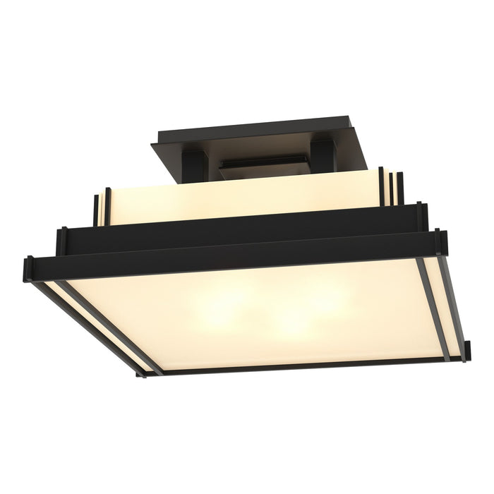 Hubbardton Forge 123705-SKT-10-BB0416 Four Light Semi-Flush Mount, Black