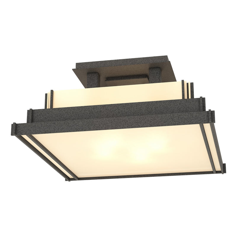 Hubbardton Forge 123705-SKT-20-BB0416 Four Light Semi-Flush Mount, Natural Iron