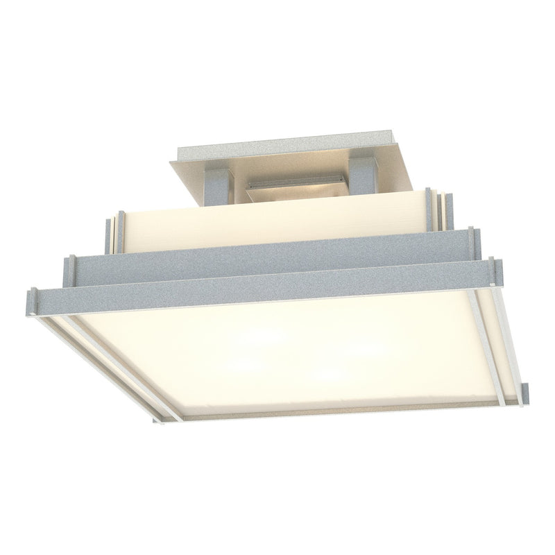 Hubbardton Forge 123705-SKT-82-CC0416 Four Light Semi-Flush Mount, Vintage Platinum