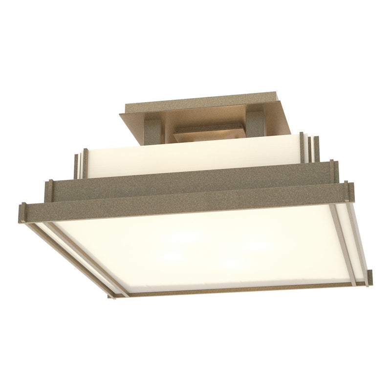 Hubbardton Forge 123705-SKT-84-CC0416 Four Light Semi-Flush Mount, Soft Gold