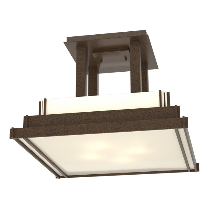 Hubbardton Forge 123715-SKT-05-CC0416 Four Light Semi-Flush Mount, Coastal Bronze