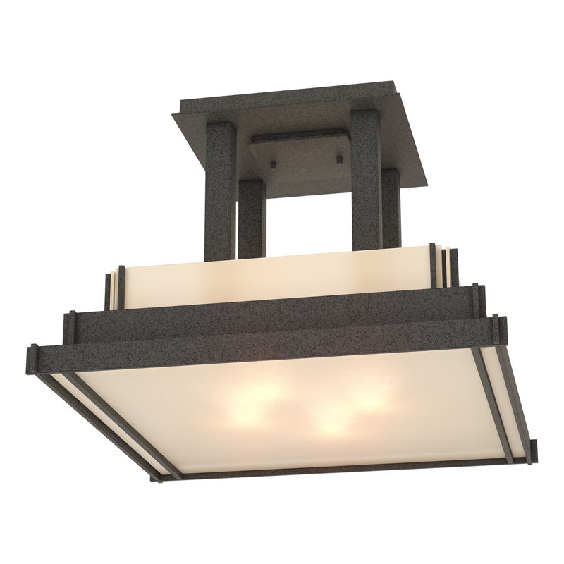Hubbardton Forge 123715-SKT-20-BB0416 Four Light Semi-Flush Mount, Natural Iron