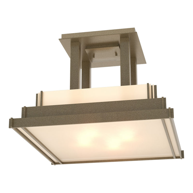 Hubbardton Forge 123715-SKT-84-BB0416 Four Light Semi-Flush Mount, Soft Gold