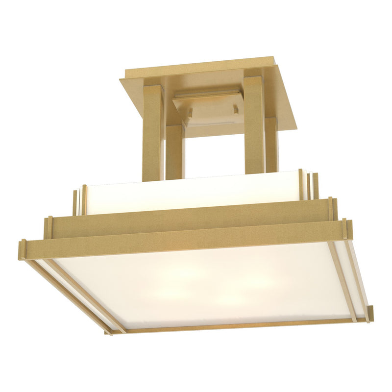 Hubbardton Forge 123715-SKT-85-CC0416 Four Light Semi-Flush Mount, Sterling