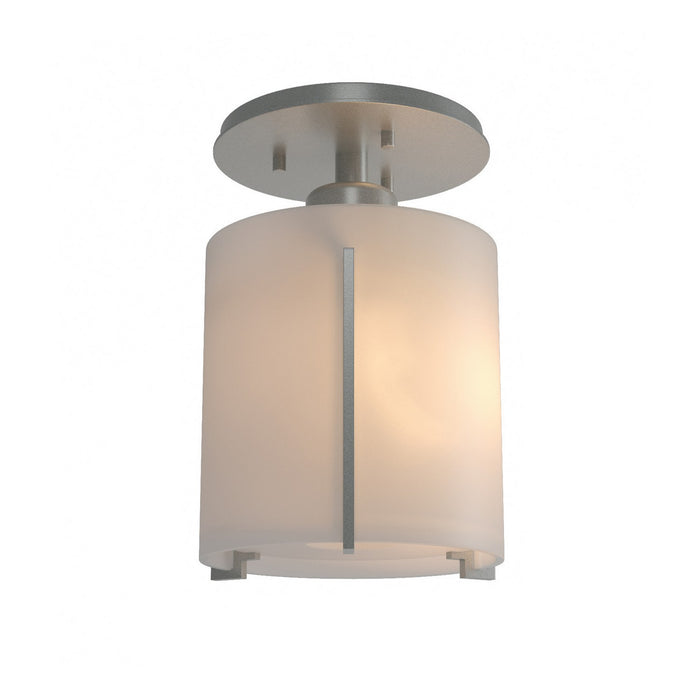 Hubbardton Forge 123775-SKT-82-GG0140 One Light Semi-Flush Mount, Vintage Platinum